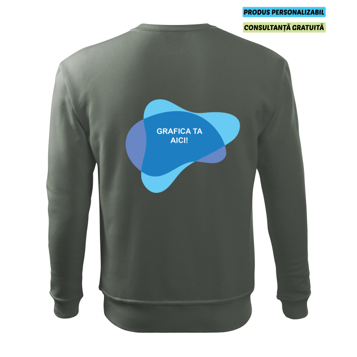 Malfini Bluza Barbat Gri ardezie Essential Personalizata