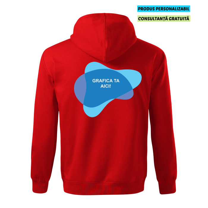 Malfini Hanorac Barbat Rosu MOON Personalizat