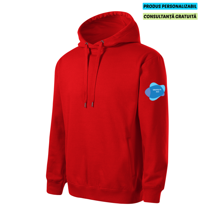 Malfini Hanorac Barbat Rosu MOON Personalizat