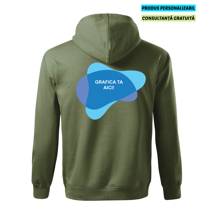 Malfini Hanorac Barbat Verde kaki MOON Personalizat Malfini Hanorac Barbat Verde kaki MOON Personalizat