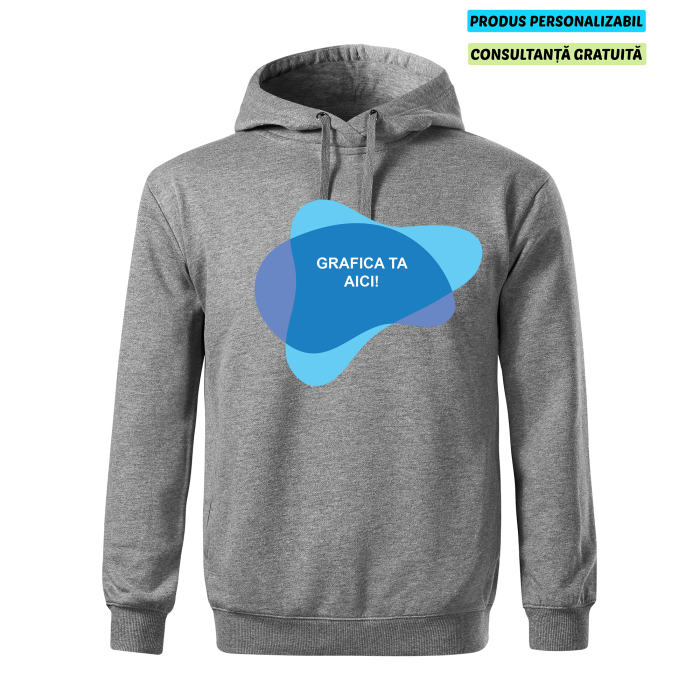 Malfini Hanorac Barbat Gri inchis MOON Personalizat