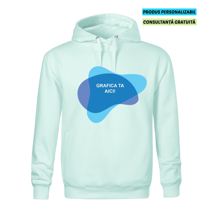 Malfini Hanorac Barbat Verde frost MOON Personalizat