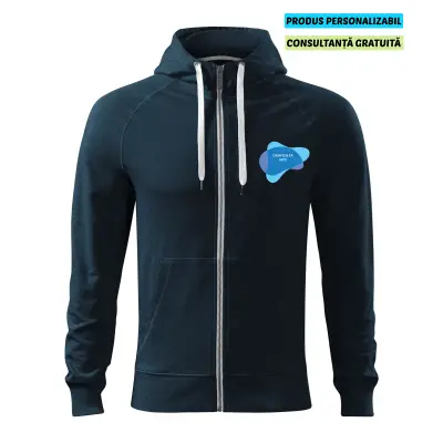 Malfini Hanorac cu fermoar Barbat Bleumarine Voyage Personalizat