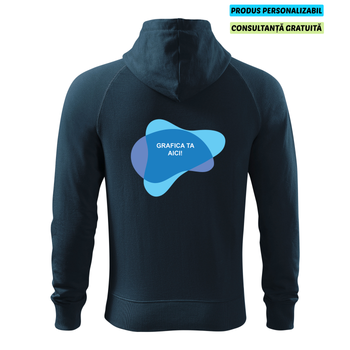 Malfini Hanorac cu fermoar Barbat Bleumarine Voyage Personalizat Malfini Hanorac cu fermoar Barbat Bleumarine Voyage Personalizat