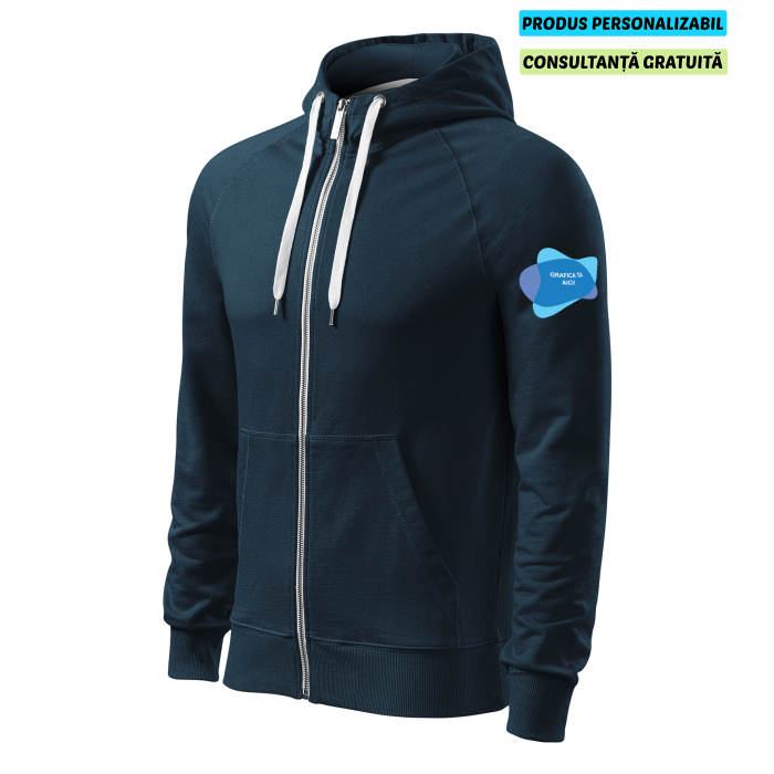 Malfini Hanorac cu fermoar Barbat Bleumarine Voyage Personalizat Malfini Hanorac cu fermoar Barbat Bleumarine Voyage Personalizat