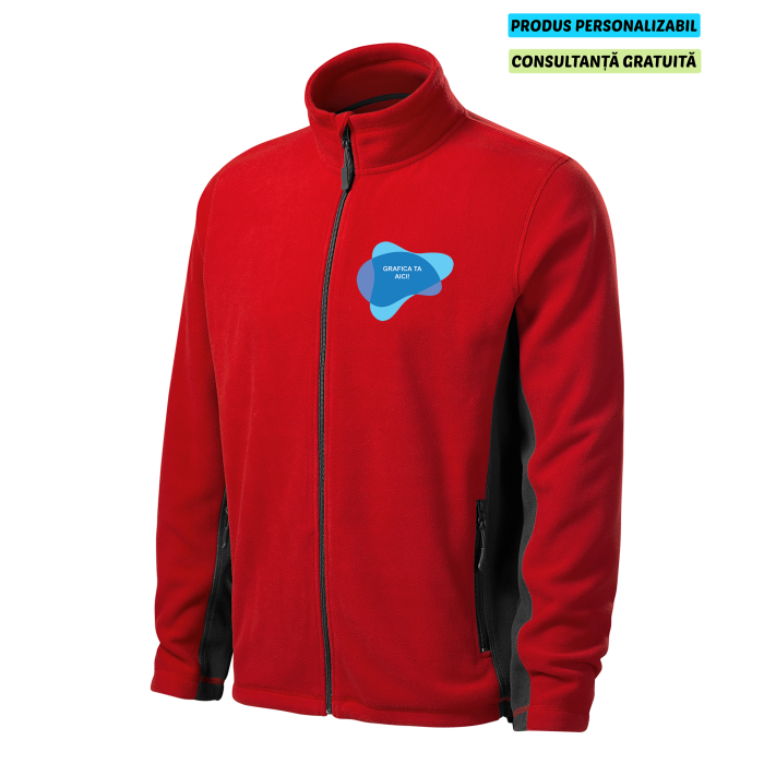 Malfini Jacheta Fleece Barbat Rosu Frosty Personalizata