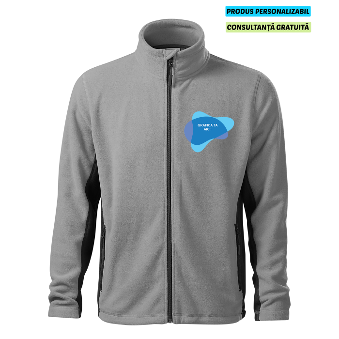 Malfini Jacheta Fleece Barbat Gri cenusiu Frosty Personalizata