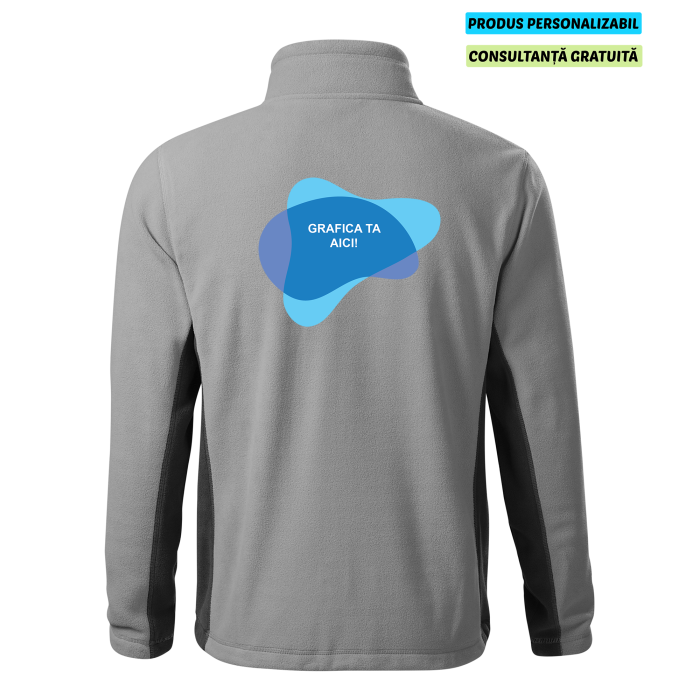 Malfini Jacheta Fleece Barbat Gri cenusiu Frosty Personalizata