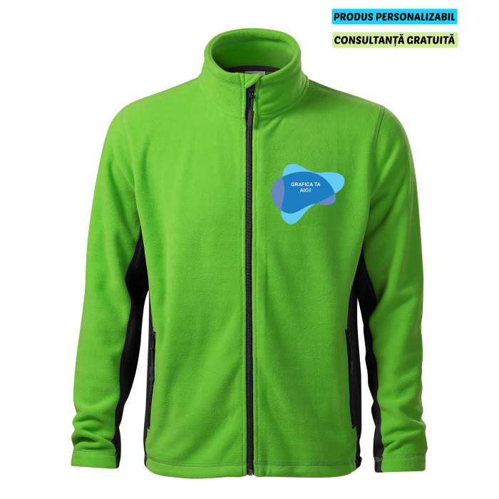 Malfini Jacheta Fleece Barbat Verde mar Frosty Personalizata