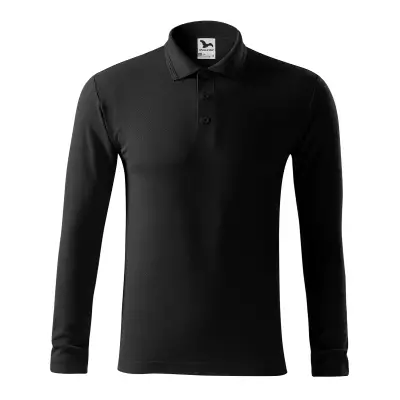 Malfini Tricou Polo Maneca lunga Barbat Negru Regular