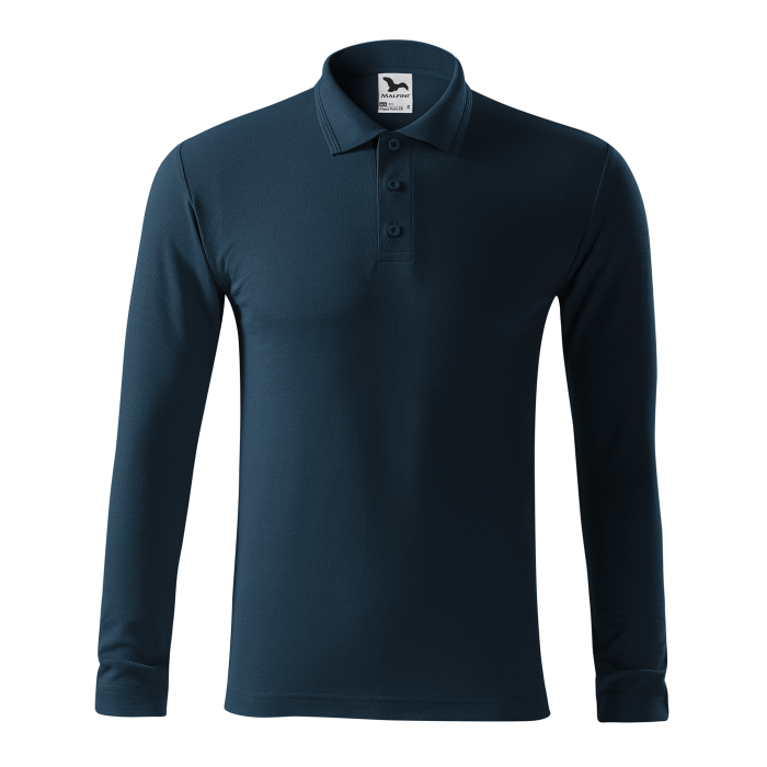 Malfini Tricou Polo Maneca lunga Barbat Bleumarine Regular