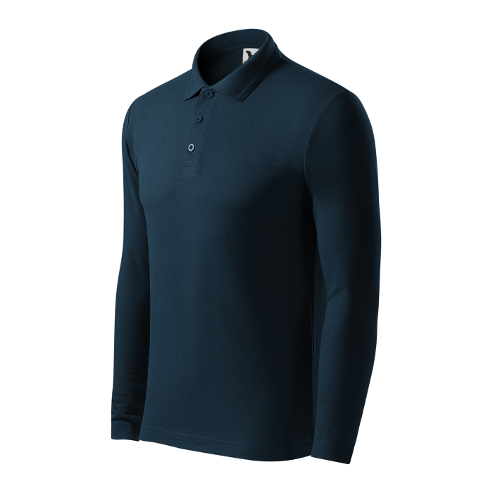 Malfini Tricou Polo Maneca lunga Barbat Bleumarine Regular