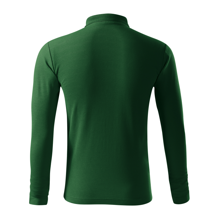 Malfini Tricou Polo Maneca lunga Barbat Verde inchis Regular