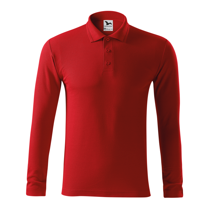 Malfini Tricou Polo Maneca lunga Barbat Rosu Regular