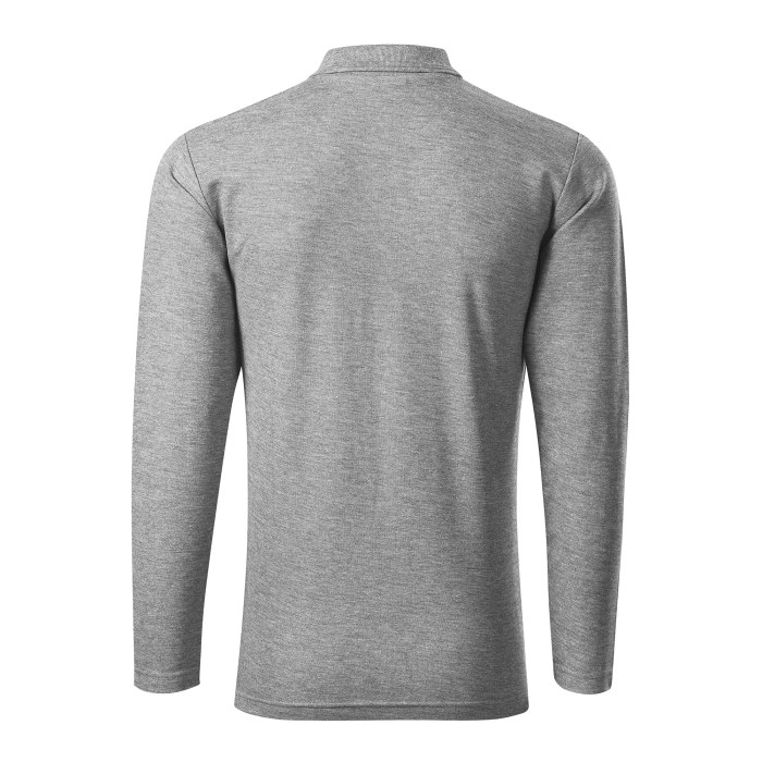 Malfini Tricou Polo Maneca lunga Barbat Gri inchis Regular