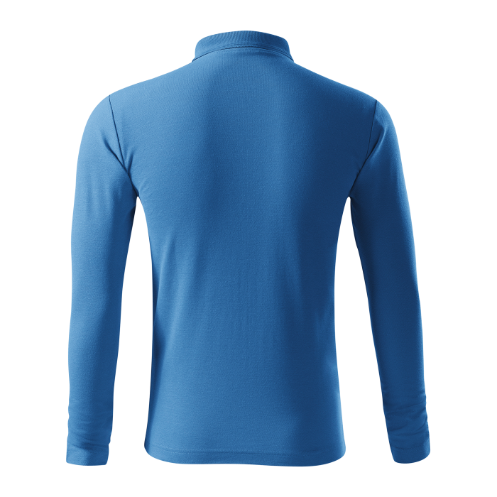 Malfini Tricou Polo Maneca lunga Barbat Albastru azuriu Regular