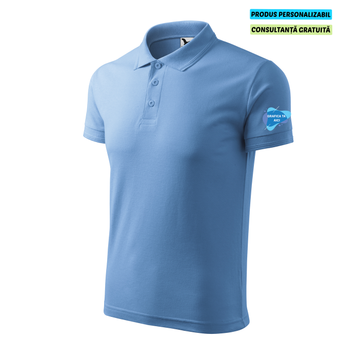 Malfini Tricou Polo Barbat Bleu Personalizat