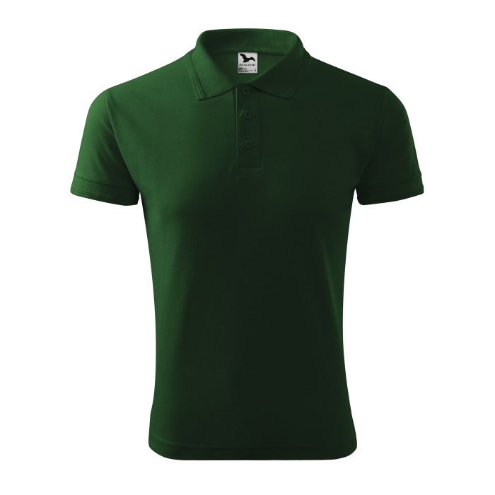 Malfini Tricou Polo Barbat Verde inchis Regular