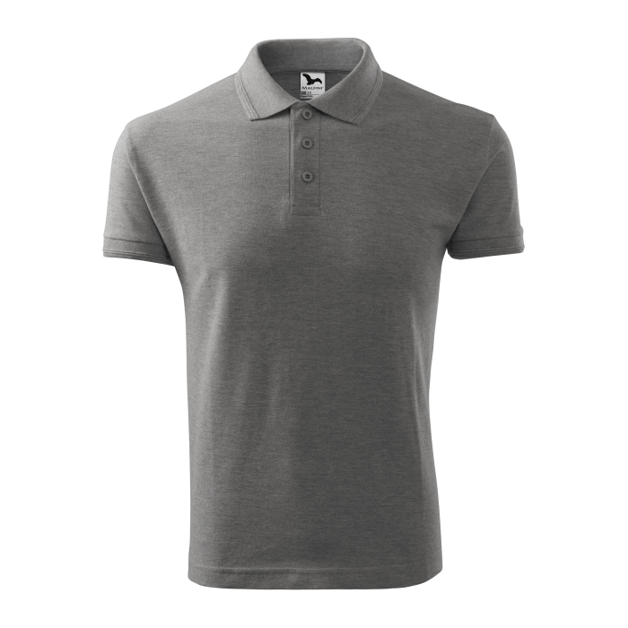Malfini Tricou Polo Barbat Gri inchis Regular