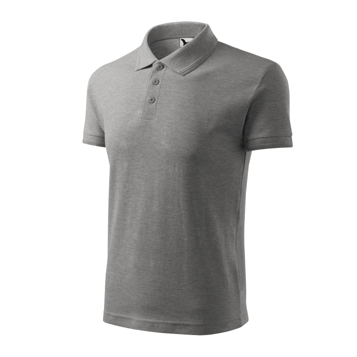 Malfini Tricou Polo Barbat Gri inchis Regular