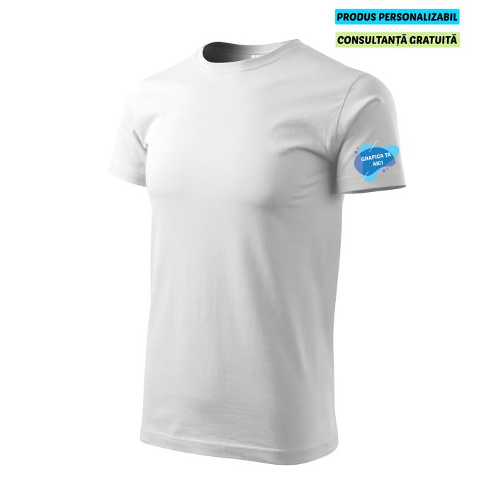 Malfini Tricou Barbat Alb Personalizat