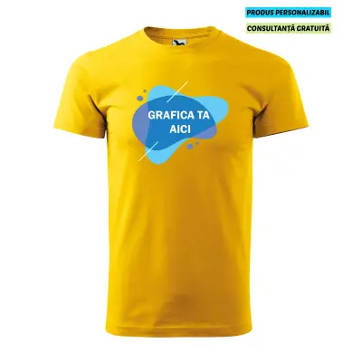 Malfini Tricou Barbat Galben Personalizat