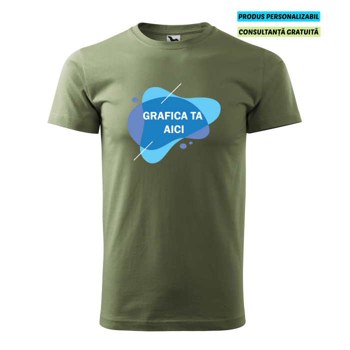 Malfini Tricou Barbat Verde kaki Personalizat