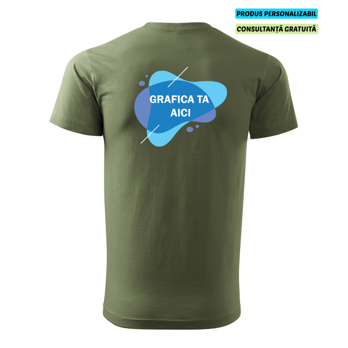 Malfini Tricou Barbat Verde kaki Personalizat