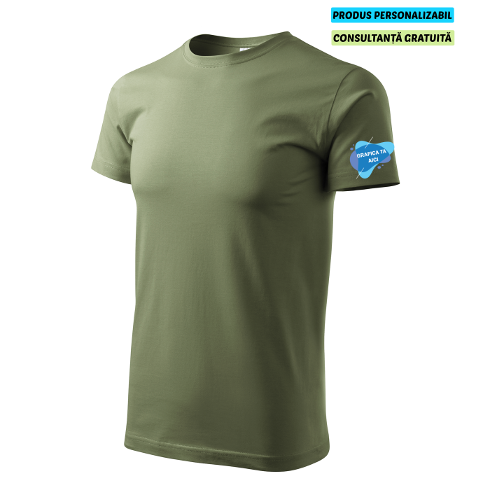 Malfini Tricou Barbat Verde kaki Personalizat