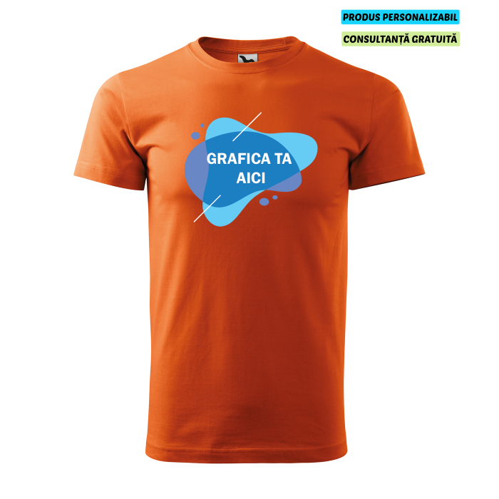 Malfini Tricou Barbat Portocaliu Personalizat