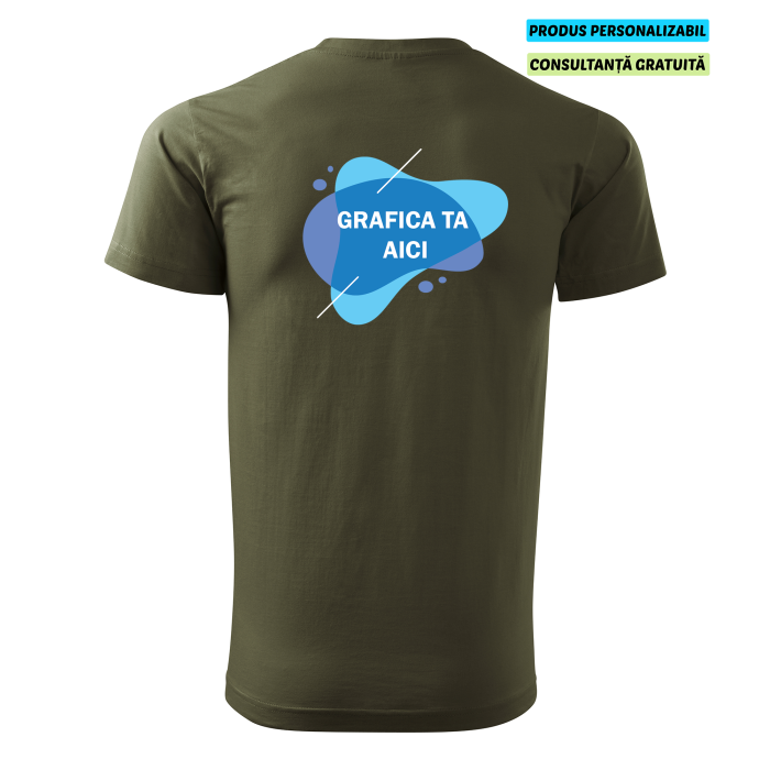 Malfini Tricou Barbat Verde militar Personalizat