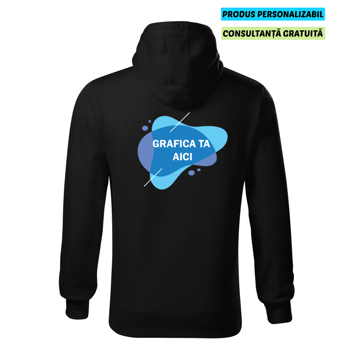 Malfini Hanorac Barbat Negru Personalizat