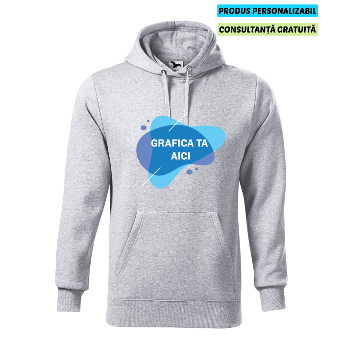 Malfini Hanorac Barbat Gri deschis Personalizat