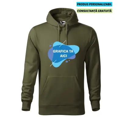 Malfini Hanorac Barbat Verde militar Personalizat