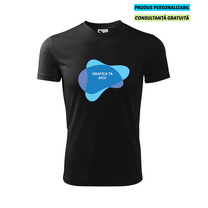 Malfini Tricou Copii Negru Fantasy Personalizat