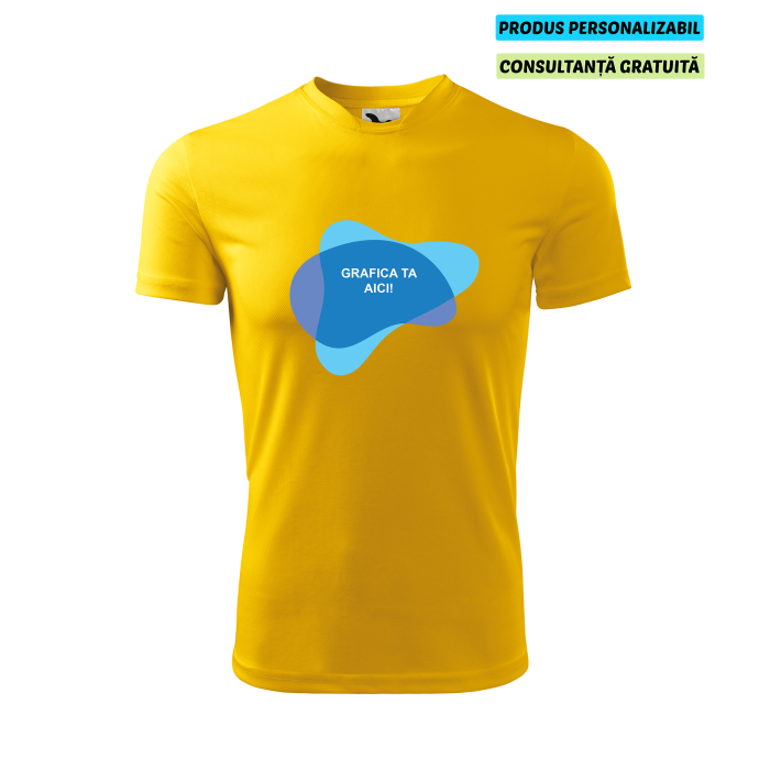 Malfini Tricou Copii Galben Fantasy Personalizat