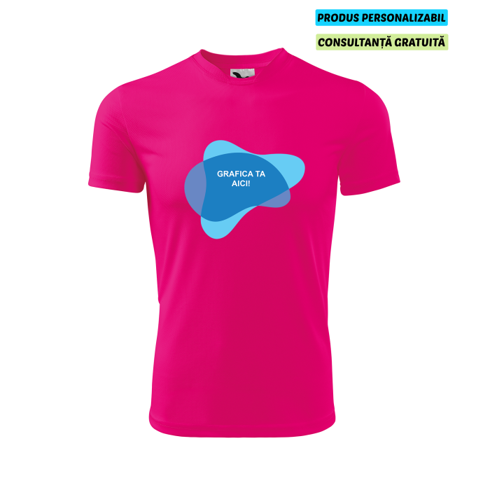 Malfini Tricou Copii Roz neon Fantasy Personalizat