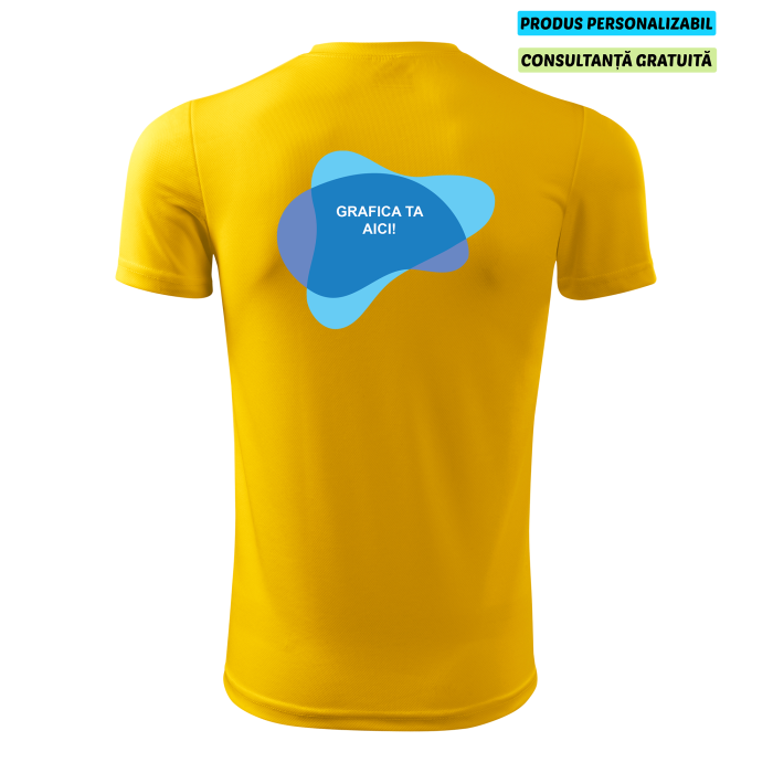 Malfini Tricou Copii Galben Fantasy Personalizat