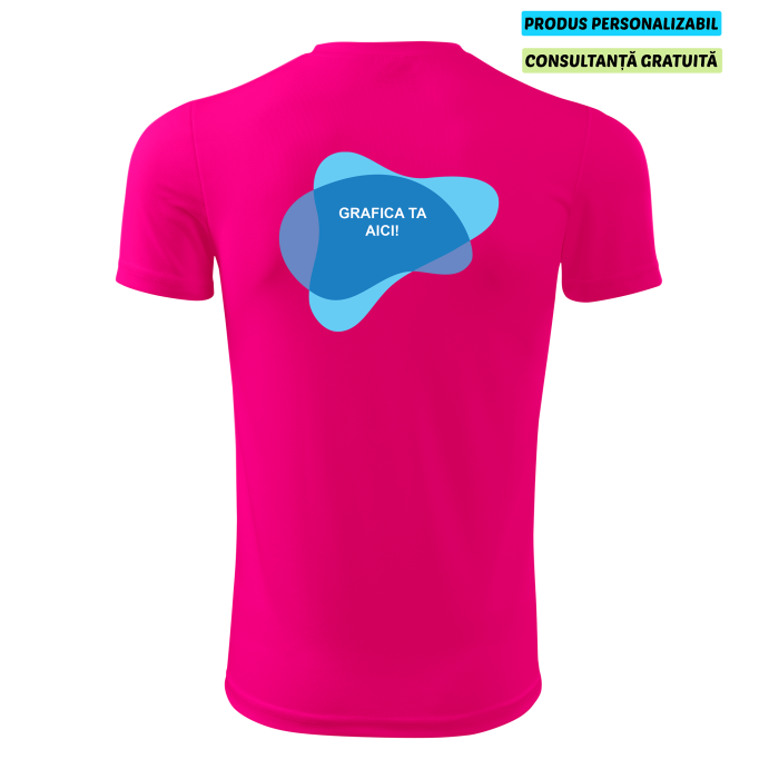 Malfini Tricou Copii Roz neon Fantasy Personalizat