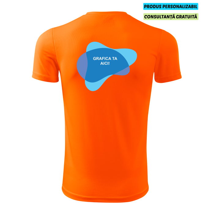 Malfini Tricou Copii Portocaliu neon Fantasy Personalizat