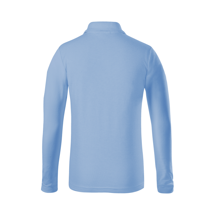 Malfini Tricou Polo maneca lunga Copii Albastru deschis