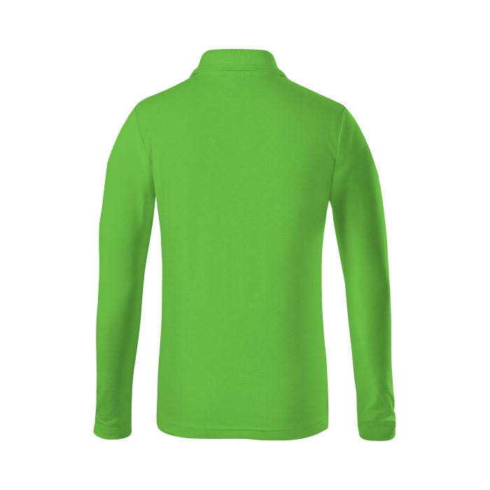 Malfini Tricou Polo maneca lunga Copii Verde mar