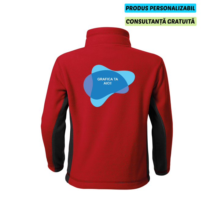 Malfini Jacheta Fleece Copii Rosu Frosty Personalizata