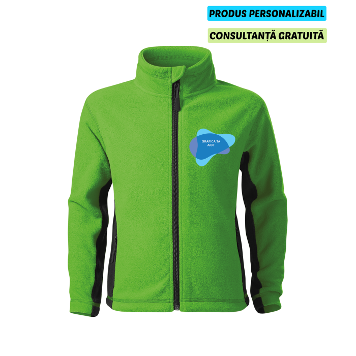 Malfini Jacheta Fleece Copii Verde mar Frosty Personalizata