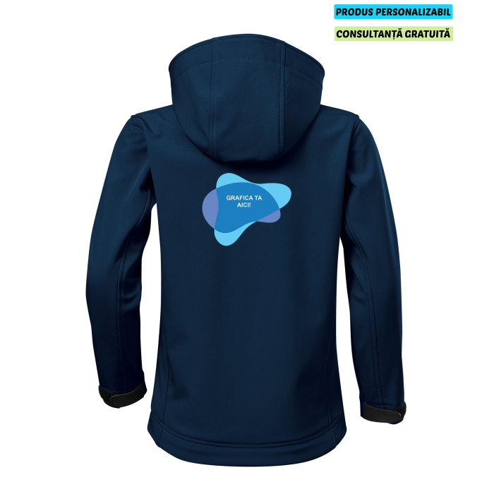 Malfini Jacheta Softshell Copii Bleumarine PERFORMANCE Personalizata