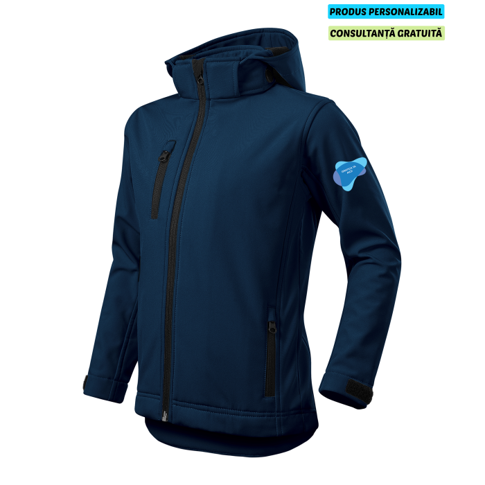 Malfini Jacheta Softshell Copii Bleumarine PERFORMANCE Personalizata