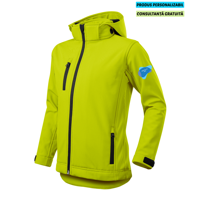 Malfini Jacheta Softshell Copii Lime PERFORMANCE Personalizata