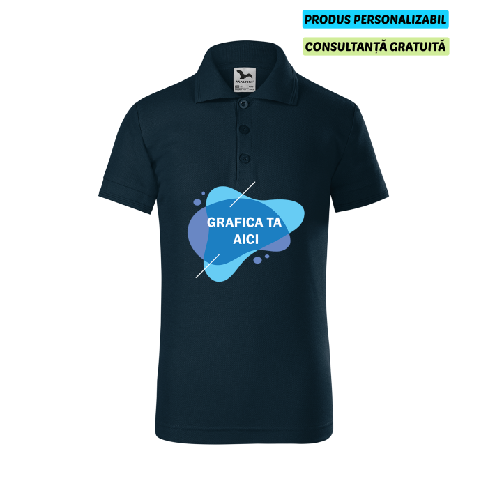 Malfini Tricou Polo Copii Bleumarine Personalizat