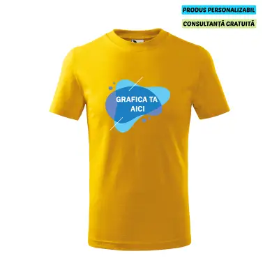 Malfini Tricou Copii Galben Personalizat