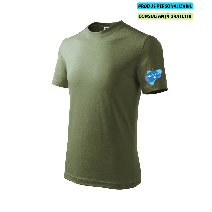 Malfini Tricou Copii Verde kaki Personalizat